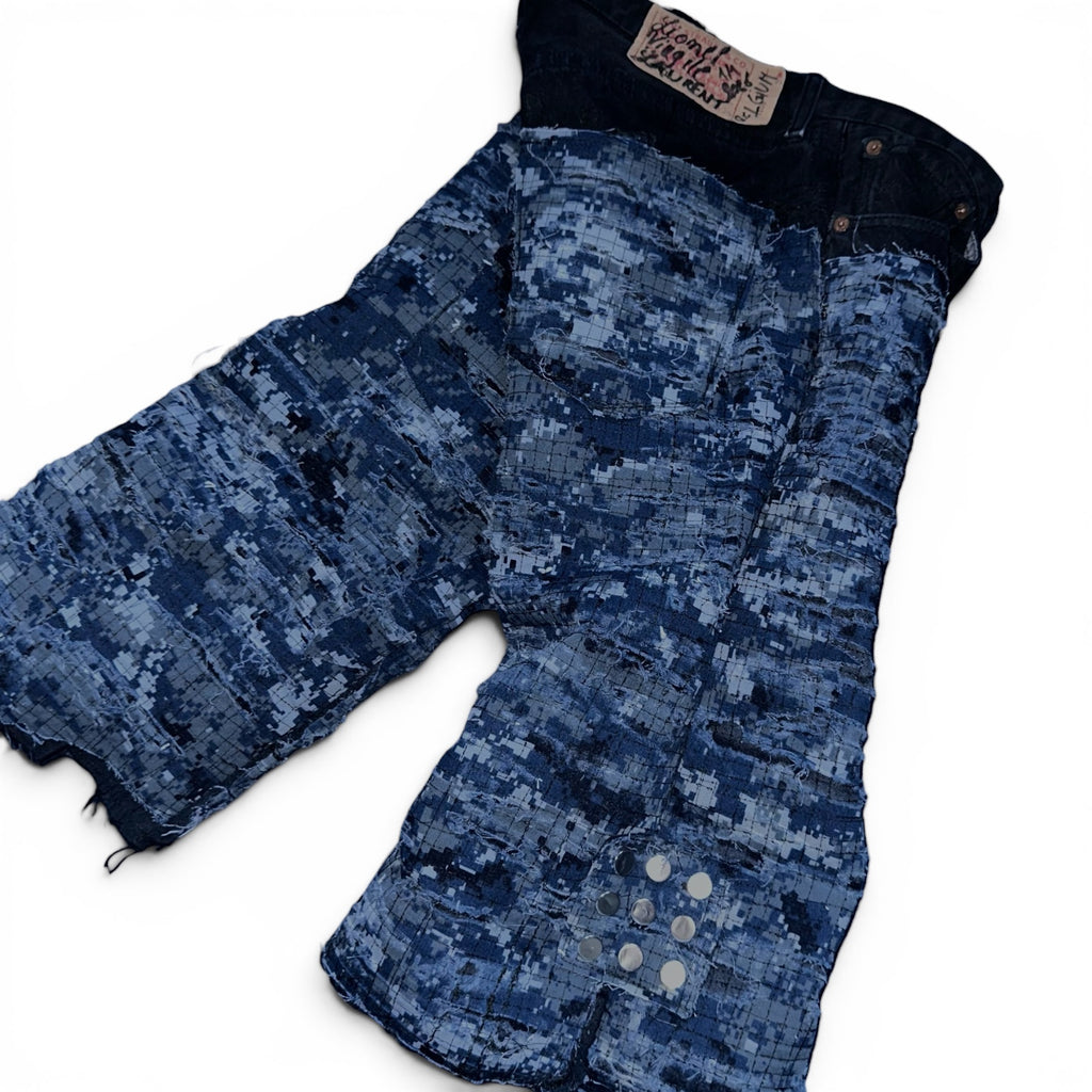 BORO DIGITAL NAVY SHORT